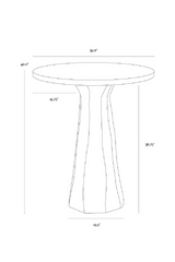 Modern European furniture - Marble-Inspired Concrete Bar Table - www.oroa.com