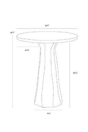 Marble-Inspired Concrete Bar Table | Splendido Kliff