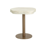 Travertine Look Indoor/Outdoor Bistro Table | Splendido Delmont