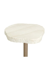 Modern European furniture - Travertine Look Indoor/Outdoor Bistro Table - www.oroa.com