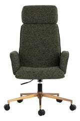 Modern European furniture - Curved Upholstered Office Chair - www.oroa.com
