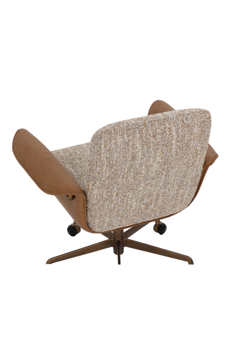 Modern European furniture - Leather Look Arm Office Chair - www.oroa.com