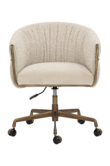Modern European furniture - Curved Back Upholstered Lounge Chair - www.oroa.com