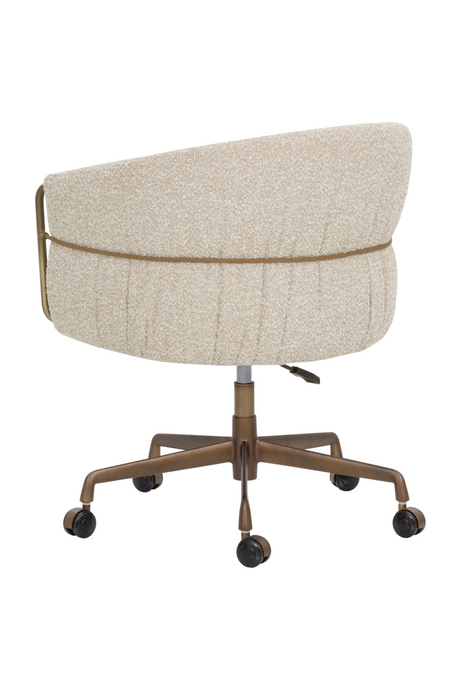 Modern European furniture - Curved Back Upholstered Lounge Chair - www.oroa.com