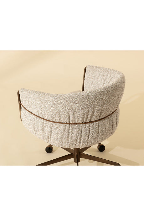 Modern European furniture - Curved Back Upholstered Lounge Chair - www.oroa.com