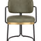 Modern European furniture - Cantilevered Leather Look Dining Chair - www.oroa.com