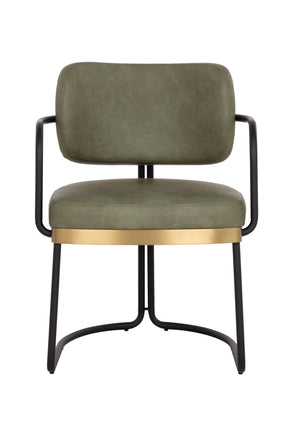 Cantilevered Leather Look Dining Chair by Splendido Jalen