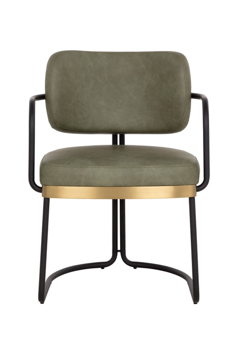 Cantilevered Leather Look Dining Chair | Splendido Jalen | Oroa.com