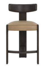 Modern European furniture - Oak T-Shaped Back Counter Stool - www.oroa.com