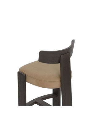 Oak T-Shaped Back Counter Stool | Splendido Horton | Oroa.com