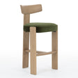 Oak Framed Green Bar Stool by Splendido Horton Barstool