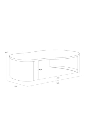 Glass Top Coffee Table | Splendido Nafisa | Oroa.com