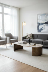 Modern European furniture - Glass Top Coffee Table - www.oroa.com