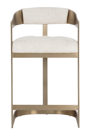 Antique Brass Framed Counter Stool by Splendido Beaumont