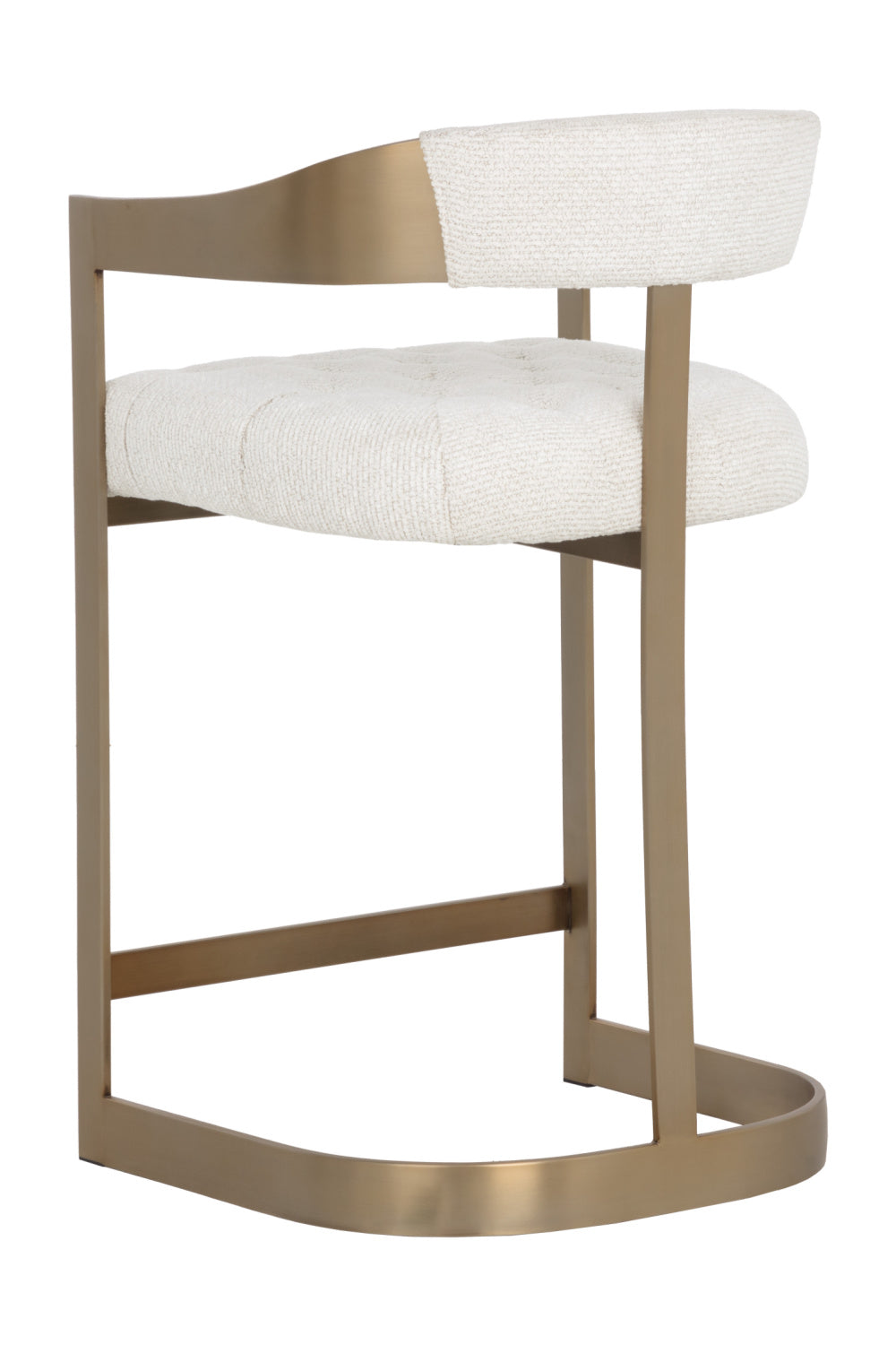 Modern European furniture - Antique Brass Framed Counter Stool - www.oroa.com