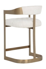 Modern European furniture - Antique Brass Framed Counter Stool - www.oroa.com