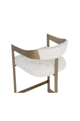 Modern European furniture - Antique Brass Framed Counter Stool - www.oroa.com
