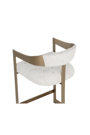 Modern European furniture - Antique Brass Framed Counter Stool - www.oroa.com