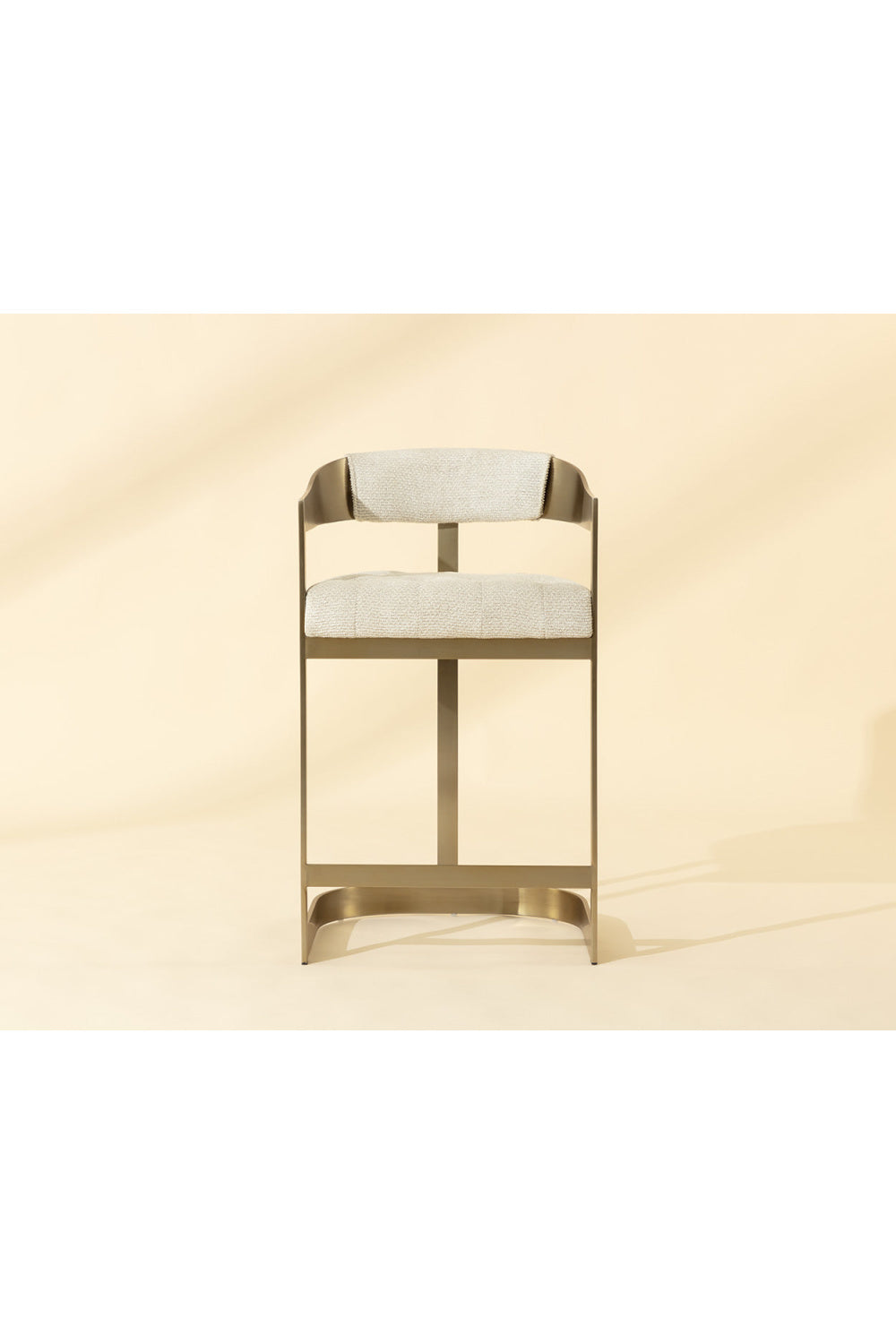 Modern European furniture - Antique Brass Framed Counter Stool - www.oroa.com