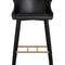 Modern European furniture - Leather Look Shell Bar Stool - www.oroa.com