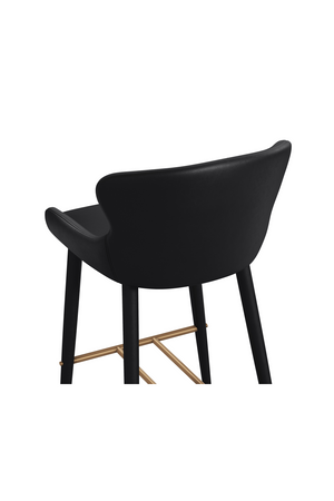 Leather Look Shell Bar Stool | Splendido Evora | Oroa.com