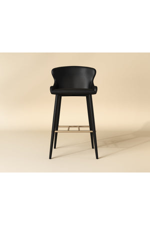Leather Look Shell Bar Stool | Splendido Evora | Oroa.com