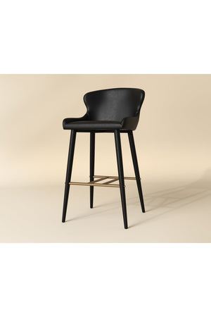 Leather Look Shell Bar Stool | Splendido Evora | Oroa.com