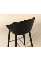 Modern European furniture - Leather Look Shell Bar Stool - www.oroa.com