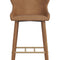 Modern European furniture - Leather Look Shell Counter Stool - www.oroa.com