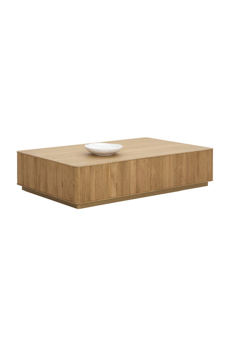Modern European furniture - Reeded Oak Coffee Table - www.oroa.com