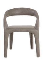 Modern European furniture - Open-Back Leather Look Dining Chair - www.oroa.com