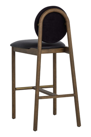 Black Round-Back Bar Stool | Splendido Orabell | Oroa.com