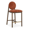 Red Rounded-Back Counter Stool by Splendido Orabell, alternate view 3