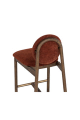 Modern European furniture - Red Rounded-Back Counter Stool - www.oroa.com