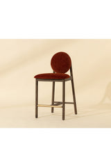 Modern European furniture - Red Rounded-Back Counter Stool - www.oroa.com