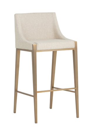 Modern European furniture - Fabric Upholstered Bar Stool - www.oroa.com
