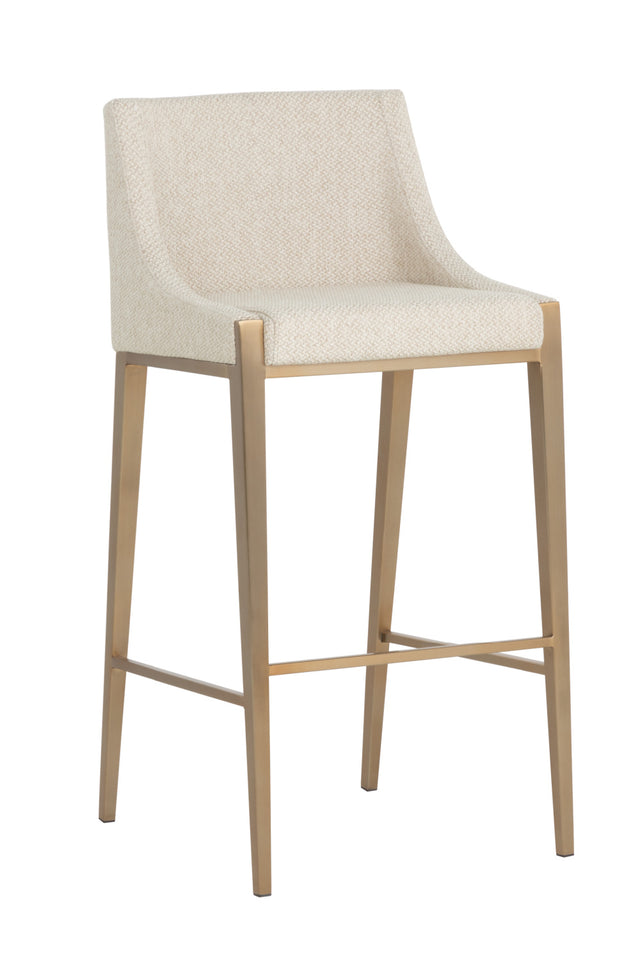 Modern European furniture - Fabric Upholstered Bar Stool - www.oroa.com