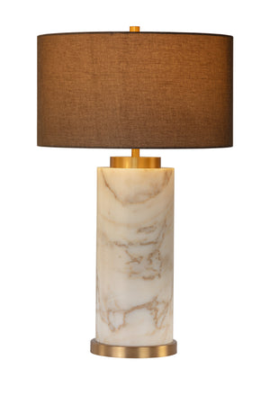 Gray Linen Marble Table Lamp | Splendido Apollolina | Oroa.com