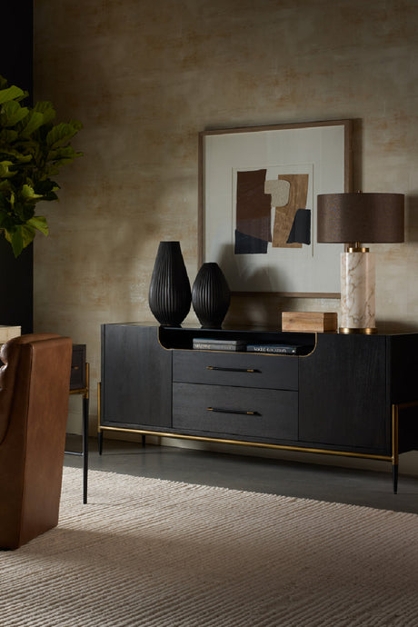 Modern European furniture - Gray Linen Marble Table Lamp - www.oroa.com