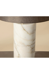 Modern European furniture - Gray Linen Marble Table Lamp - www.oroa.com