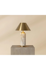 Modern European furniture - Cylindrical Marble Table Lamp - www.oroa.com