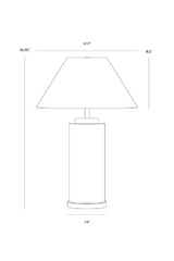 Modern European furniture - Cylindrical Marble Table Lamp - www.oroa.com