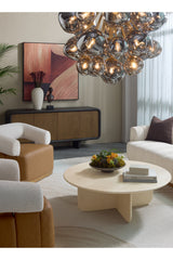 Modern European furniture - Gray Glass Orbs Chandelier - www.oroa.com