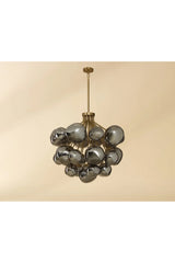 Modern European furniture - Gray Glass Orbs Chandelier - www.oroa.com