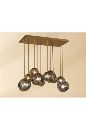 Gray Glass Orbs Chandelier | Splendido Dionis | Oroa.com