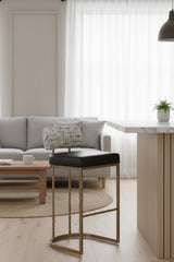 Modern European furniture - Two-Toned Low-Back Bar Stool - www.oroa.com