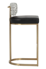 Modern European furniture - Two-Toned Low-Back Bar Stool - www.oroa.com