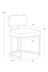 Modern European furniture - Two-Toned Cantilevered Dining Chair - www.oroa.com