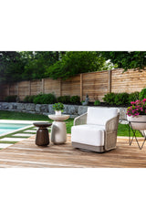 Modern European furniture - Timber Effect Indoor/Outdoor End Table - www.oroa.com