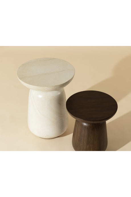 Modern European furniture - Timber Effect Indoor/Outdoor End Table - www.oroa.com